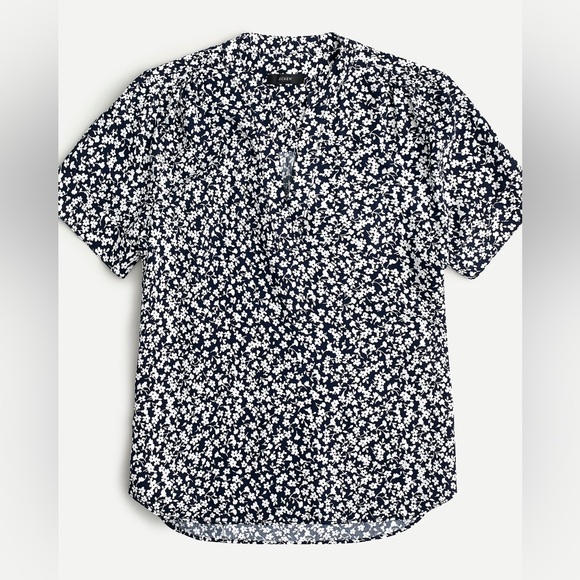 J. Crew Crepe Floral Shirt - Picture 2 of 3